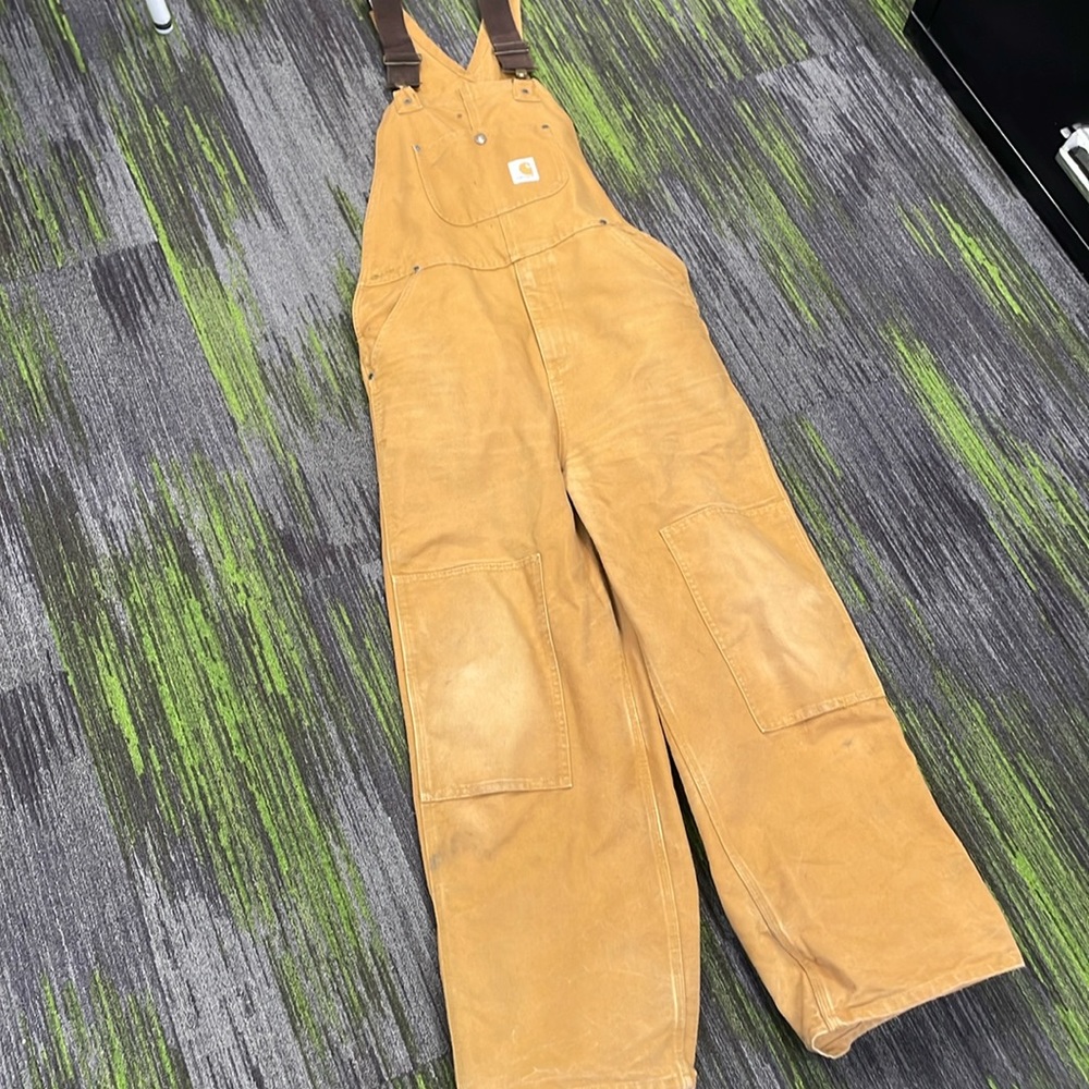 Carhartt non insulated bibs.   Size 14